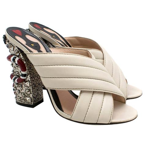 gucci mules snake heel|gucci handbags sale.